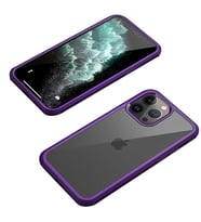 iPhone 13 Pro Max Kılıf Ön Arka Tam Kapatan Premium 360 Tam Koruma Lüx Kapak (Mor)