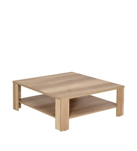 Adore Mobilya New Line Kare Orta Sehpa - Açık Ceviz (Tori) 90x35x90 cm (GxYxD)