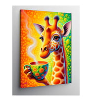 Kanvas Tablo Renkli Zürafa 50 X 70 Cnvsdkey-125061-50-70