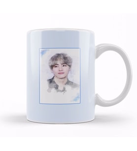 Bts Tae Watercolor Bts Army Kpop Gift Bt21 Kupa Bardak Porselen