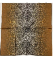 Mandala Desen Elegante Seri Eşarp Eşarp Askısı ile Birlikte 100x100 cm Taba Krem