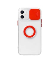 Ally iPhone 12 Mini 5.4inç Kılıf Sürgülü Kamera Lens Korumalı Yüzük Standl? - HPSBYI7268-6