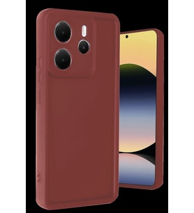 Pilelistore   Xiaomi Redmi Note 14 4G Kılıf Viera Silikon - Bordo