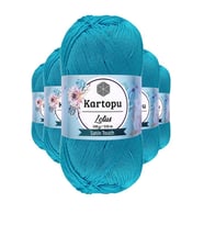 Northcity 5 Adet Lotus Bikini Büstiyer Bluz Örgü İpi K512 Turkuaz