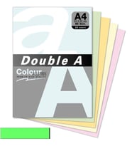 Double A Renkli Kağıt A4 80 GR Pastel Zümrüt Yeşili (25 Adet Yeşil Kağıt)