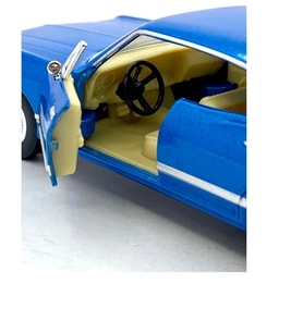 Çek Bırak 1967 Klasik Chevrolet İmpala (Kırmızı) 13 Cm Metal Model Oyuncak Araba (Mavi)