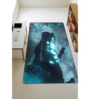 Modern Dijital Baskı Kaymaz Taban Çocuk ve Genç Odası Halısı H0485