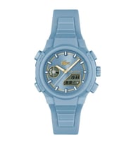 LACOSTE LAC2001431 MAVİ SİLİKON KORDON ANALOG/DİJİTAL KADIN KOL SAATİ