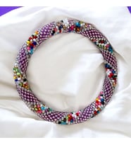 Chibeads Mor Renkli Boncuklardan Oluşan Kadın Bileklik