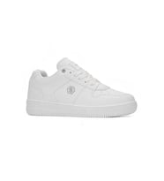 Günlük Unisex Spor Ayakkabı Bağcıklı Bilek Destekli Hafif Kalın Yüksek Taban Sneaker 2100 (Beyaz - Beyaz)