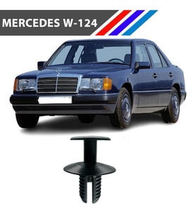 Mercedes W124 E Class Davlumbaz Klipsi 81471-911-992 M1700-3 25 Adet