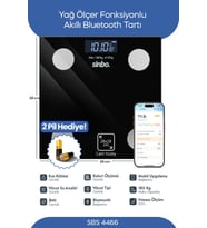 Bluetooth Dijital Kilo ve Vücut Kitle Endeksi Tartısı