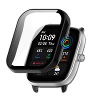 Microsonic Amazfit GTS 4 Mini Kılıf Matte Premium Slim WatchBand Siyah