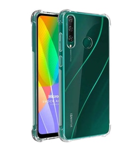 Huawei Y6P Shock Absorbing Darbe Emicili Şeffaf Silikon Kılıf