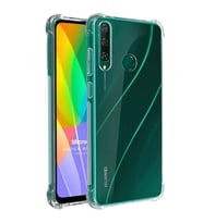 Huawei Y6P Shock Absorbing Darbe Emicili Şeffaf Silikon Kılıf