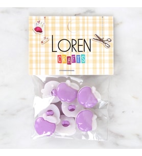 Crafts Mor 8'Li Düğme - 3003