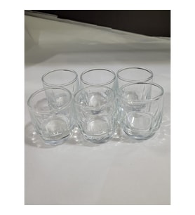 Cam 6'lı Yuvarlak Shot Bardağı Soju Shot Bardakları Seti Aşk Sanat