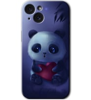 İphone 15 Plus Kılıf HD Desen Baskılı Kılıf - Bebek Panda
