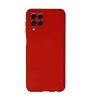 Samsung Galaxy M33 Kılıf Nano İçi Kadife Silikon - Kırmızı