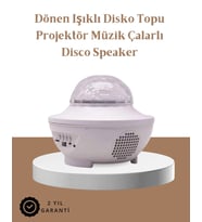 Müzik Ritimli Işık Değişimi & Dönen Dalga Efekti – Galaxy Projektör