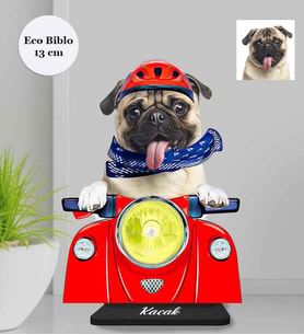 Kişiye Özel Sevimli Dostlarımız Köpek Ahşap Eco Biblo -5