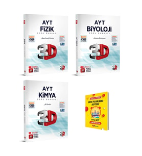 AYT Fizik Kimya ve Biyoloji Soru Bankası 3lü Set
