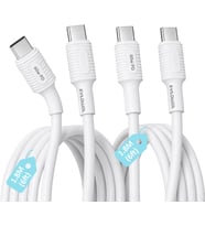 Lexroo 2 Adet x 180cm Type C-C Kablo Seti, Kaymaz Tutamaç, 60Watt PD Hızlı Şarj