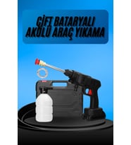Akülü Oto Araç Yıkama Yüksek Basınçlı Araba Yıkama Makinesi Şarjlı