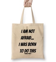 Joan Of Arc Quotes Gifts - Vintage Retro Rainbow Style Bez Çanta Uzun Saplı