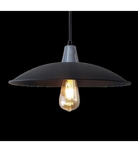 MYLİGHTS  RETRO KROM ASKILI METAL SARKIT AVİZE (Siyah)