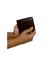 Exclusive Serisi Premium Özel Üretim Lüks Deri Yatay Çizgili Classic Erkek Cüzdanı (Kahverengi)
