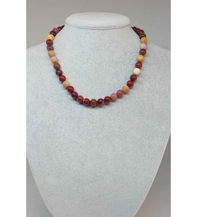 Jasper Taşı Kolye 8mm (9805) (Klipsli)