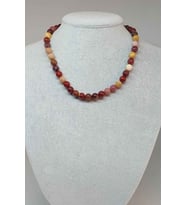 Jasper Taşı Kolye 8mm (9805) (Klipsli)