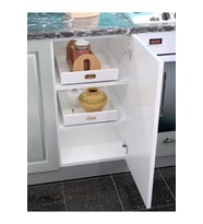 Pratik Çekmece Düzenleyici, Raylı, Beyaz, 2'li Set