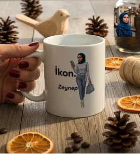 Kişiye Özel Karikatürlü İkon Kupa Bardak Doğum Günü Hediyesi