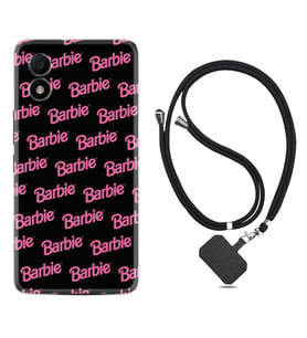 TCL 303 Kılıf Resimli Boyun Askılı İpli Desenli Silikon Barbie 1404