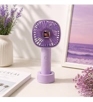 3 Kademeli Şarjlı Taşınabilir El ve Masaüstü Fanı Mini USB Vantilatör Sessiz Güçlü Serinletici