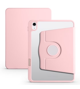 Lexroo iPad 11.Nesil 2025 Kılıf Termik Kalem Bölmeli Dönebilen Standlı Kılıf - Pembe