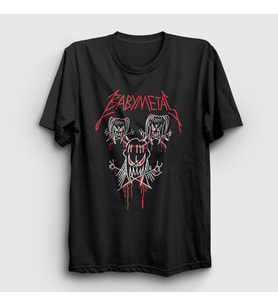 Presmono Unisex Siyah Band Müzik Babymetal T-Shirt 526383tt