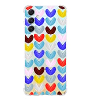 PrintiFy Samsung Galaxy A34 Uyumlu Water Color 1 Baskılı Şeffaf Köşe Korumalı Antişok Kılıf