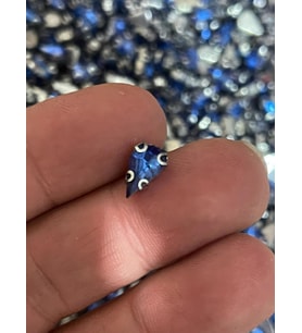 1 CM MAVİ MİNİ DAMLA KASALI DELİKLİ DİKME TAŞ BONCUK