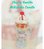 Cherry Vanilla Milkshake Candle / Vişne & Vanilya Aromalı Milkshake Mum
