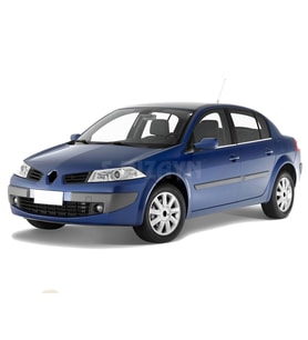 Renault Megane Uyumlu 2 Sedan Krom Cam Çıtası 4 Parça 2004-2010 (Karışık)