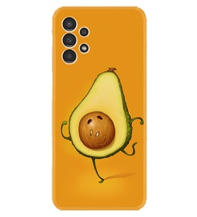 Samsung Galaxy M14 Kılıf Resimli Desenli Silikon Platinium Series Dance Avokado 1878