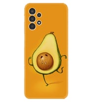 Samsung Galaxy M14 Kılıf Resimli Desenli Silikon Platinium Series Dance Avokado 1878