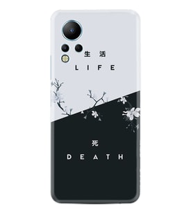 Infınix Note 12 Kılıf Resimli Desenli Baskılı Silikon Life and Death 1339