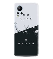 Infınix Note 12 Kılıf Resimli Desenli Baskılı Silikon Life and Death 1339