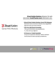 PrestaShop - Ziraat Katılım Sanal POS Modülü