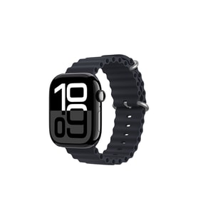 Apple Watch 42mm Uyumlu Kordon Ocean Silikon Yumuşak Esnek Metal Tokalı Zore KRD-75 Kayış