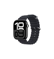Apple Watch 42mm Uyumlu Kordon Ocean Silikon Yumuşak Esnek Metal Tokalı Zore KRD-75 Kayış